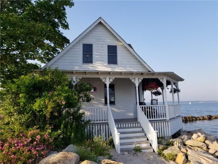 Sold. So cute!! Beachfront cottage in Connecticut. Circa, 1912