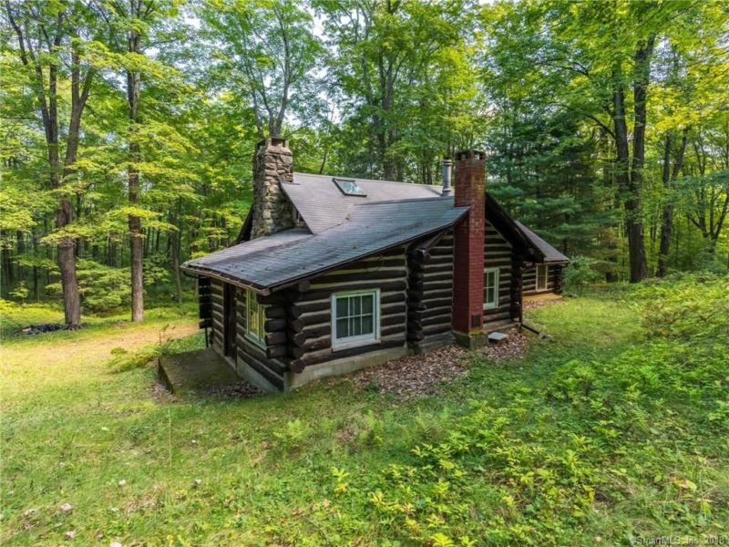 Off market. Wow! Log cabin on 20 acres in CT. Check out the interior
