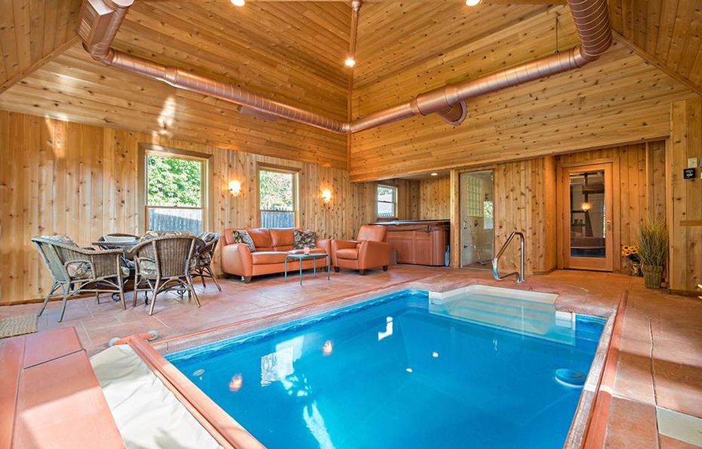 Indoor pool! Beach Mansion, Circa 1900 in CT. $699,900 - The Old House Life