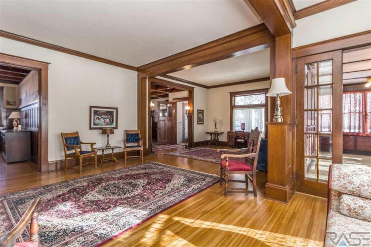 Sold. That bedroom ceiling!! All of the woodwork! Circa 1907 in SD ...