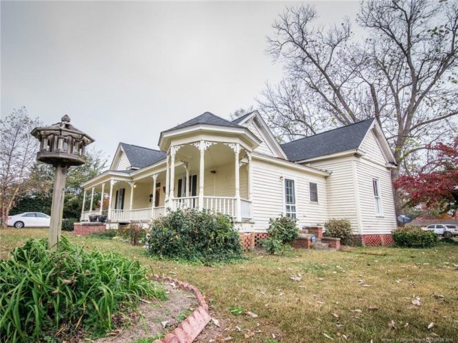 Circa 1940 in North Carolina. Love the porch! $89,000 – The Old House Life