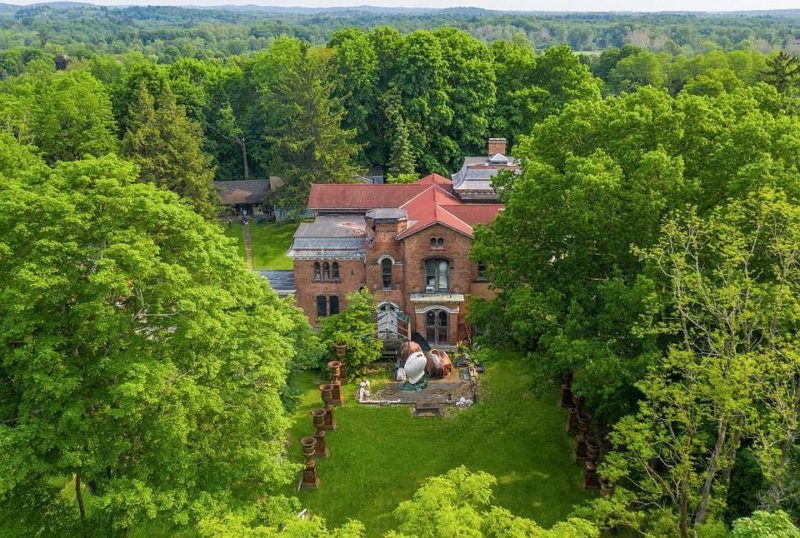 Old Claverack College, Circa 1869. On twelve acres in NY. 1,250,000