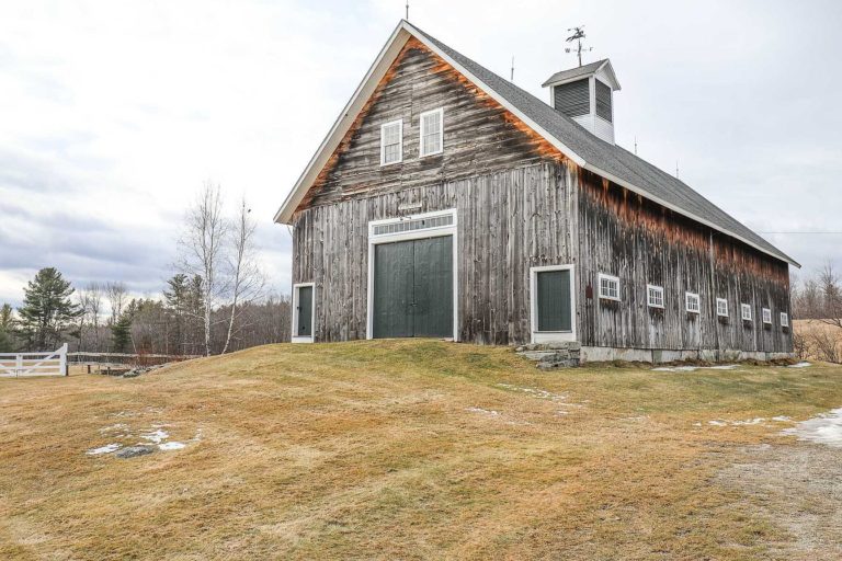 Historic Elm Farm, Circa 1767. On 48 acres in New Hampshire. That barn