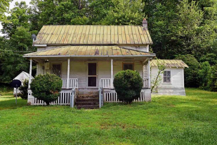 Historic mountain cottage in North Carolina. Circa 1900. Two acres
