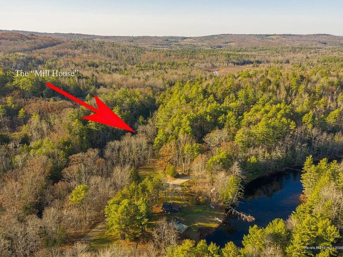 Has a waterfall and a swimming hole! Three acres in Maine. Circa 1900 ...