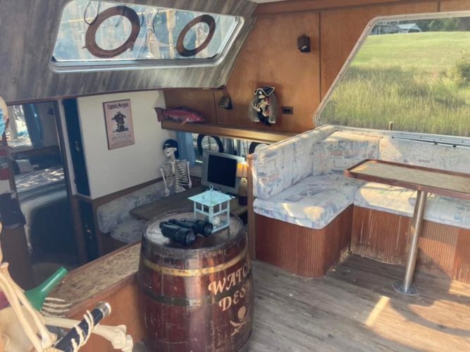 Pirate Ship for Sale! Located in the lower Potomac in Virginia. 49,000