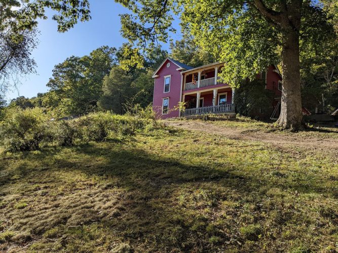 Double porches and 69 acres! Circa 1915 in Kentucky. 249,900 The Old