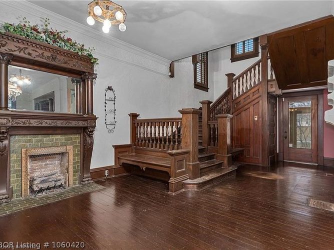 Sold. Over 4,000 square feet! Unpainted woodwork and pocket doors ...