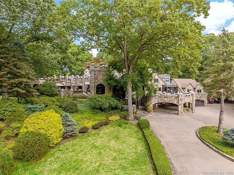 Gated stone castle in Connecticut. Circa 1947. Over three acres.  $12,500,000 - The Old House Life