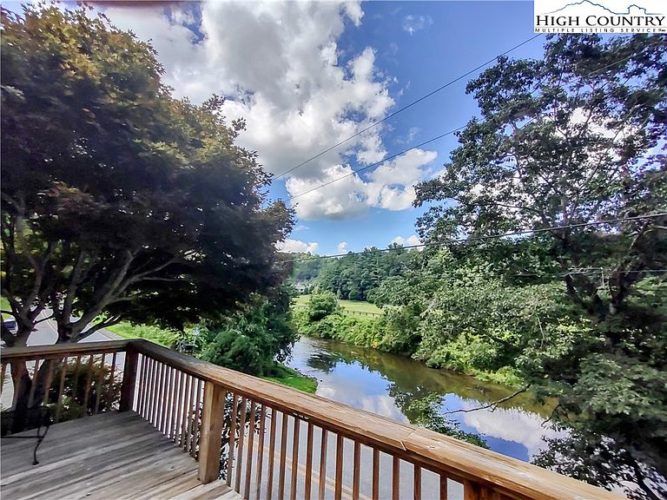 Riverfront in Boone, North Carolina in the NC mountains. 319,000 The