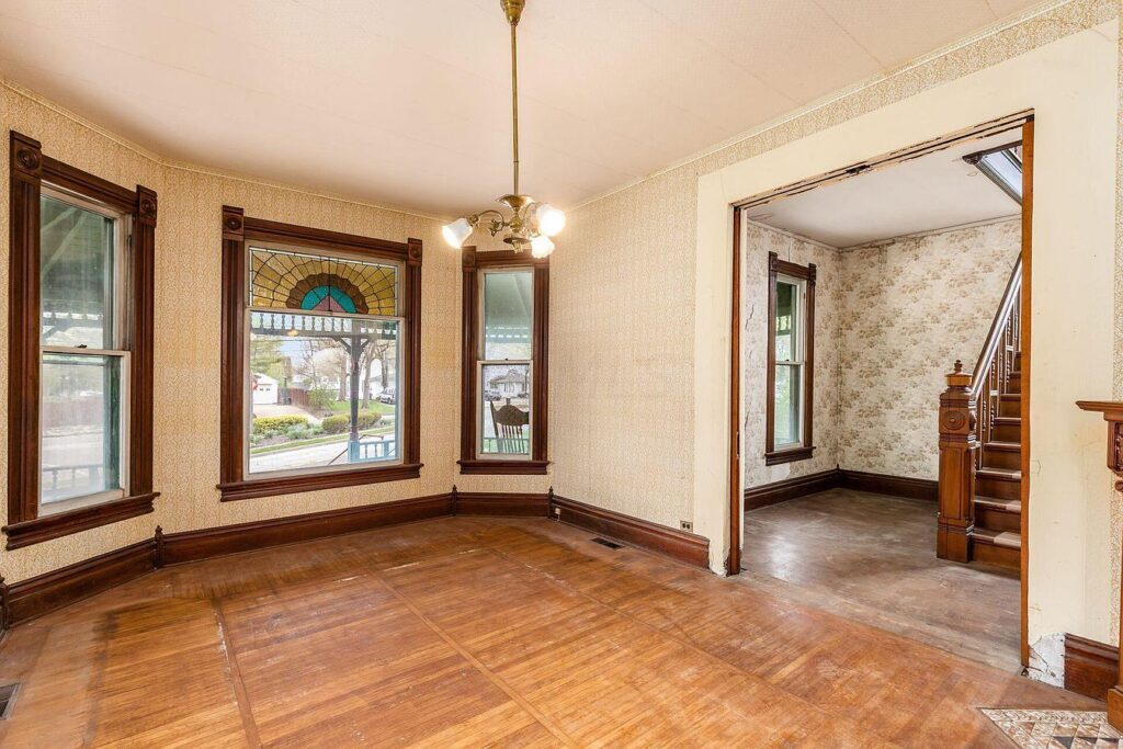 Sold for $160,000. Beautiful woodwork and original details! Circa 1900 ...