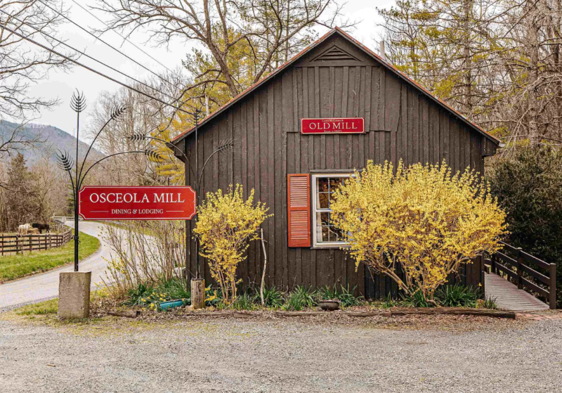 Osceola Mill Inn and Restaurant. Over six acres in Virginia. 749,900